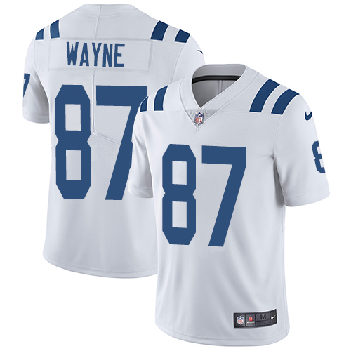 Nike Colts #87 Reggie Wayne White Men's Stitched NFL Vapor Untouchable Limited Jersey